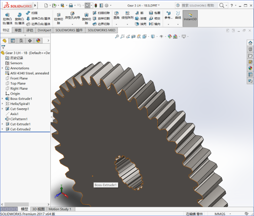 两相加速机 3D模型SolidWorks三维设计图缩略图